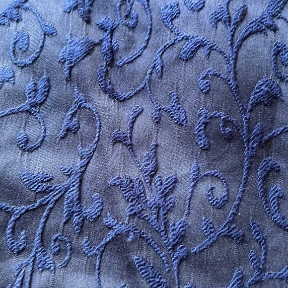 5/$25 Forever 21 Contemporary Navy Blue Hip Pleat Skirt Size Medium - Picture 5 of 5